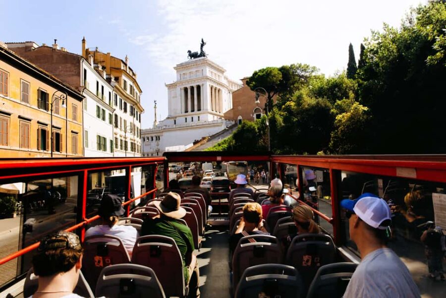 Colosseum with Arena and Panoramic Hop-on Hop-off Bus Tour - Meeting Point at Touristation Aracoeli near Piazza Venezia
