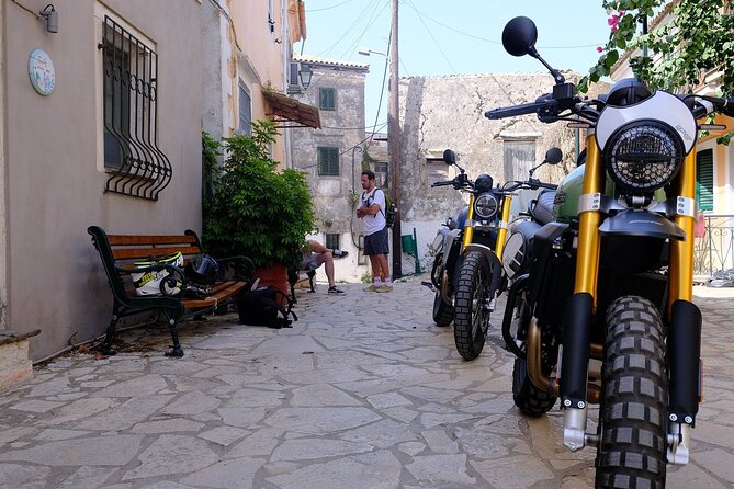 Corfu Ionian Islands Motorbike Adventure - Riding through Pine Forests to Doukades, a Village of Character