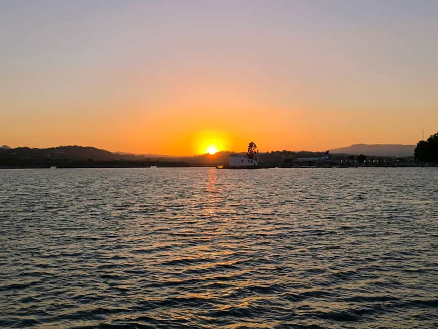 Corfu: Sunset Cruise with Swim Stop and DJ - Scenic Sunset at Pontikonisi