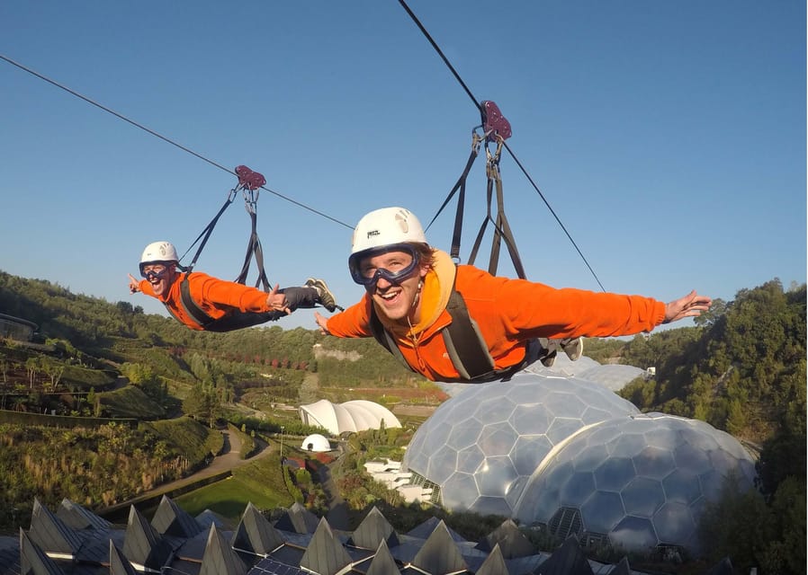 Cornwall: Eden Project Zip Wire Experience - Transportation and Meeting Point at Eden Project