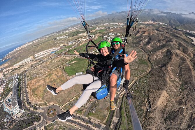 Costa Adeje paragliding, the best tandem flight in Tenerife - Modern Equipment and Insurance Coverage for Peace of Mind