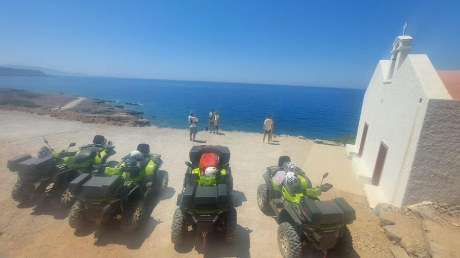 CRETE :MALIA HERSSONISOS QUADS ECOTOUR ADVENTURE - HIGH PERF - Starting from CretaLand: Hotel Pickup and Group Size