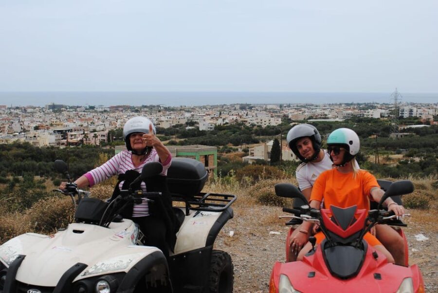 Crete: Off-Road Quad Safari Evening Tour with Hotel Transfer - Visiting the Omalia Olive Press for Tasting and Sightseeing