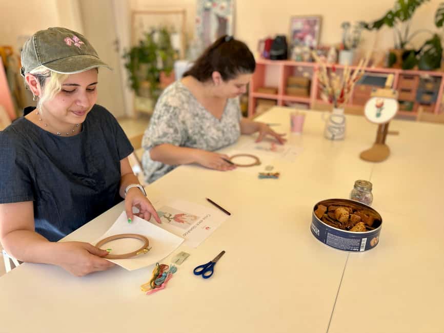 Crete: Stitch Your Souvenir at an Embroidery Workshop - Meet Lila and the Thread Jar Studio in Heraklion
