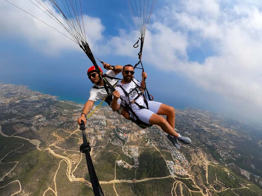 CYPRUS: Tandem Paragliding Experience - Starting point at Alyakut Elektronik in Kyrenia