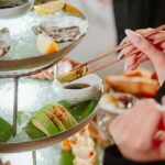 Dinner with a View  7th Floor, Gdask Old Town - The Two Menu Options: Meat or Vegetarian/Fish