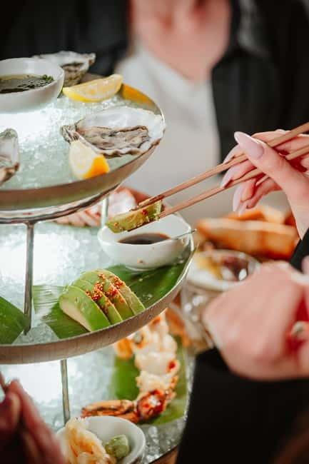 Dinner with a View  7th Floor, Gdask Old Town - The Two Menu Options: Meat or Vegetarian/Fish