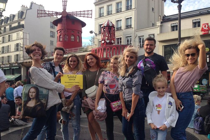 Discover Montmartre and visit the Basilica of Sacré-Coeur - See the Famous Exterior of Moulin Rouge and Its Historic Significance