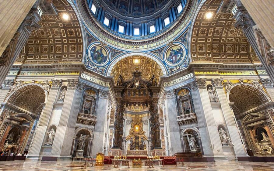 Discover St. Peter's Basilica: Dome & Historical Walk - Bernini’s Baldacchino and the Papal Altar