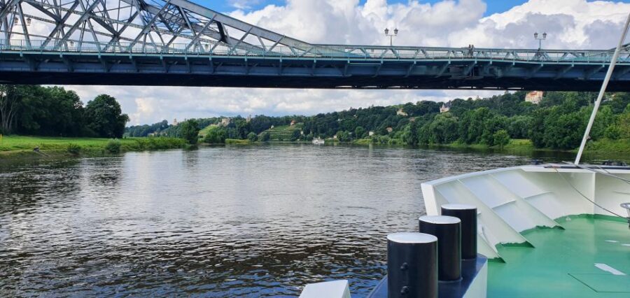 Dresden: River Sightseeing Boat Cruise - The Loschwitz Bridge and the Blue Wonder