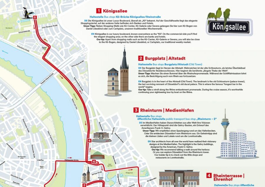 Düsseldorf: 24-Hour Hop-On Hop-Off Ticket - Exploring Düsseldorfs Old Town and Rheinturm