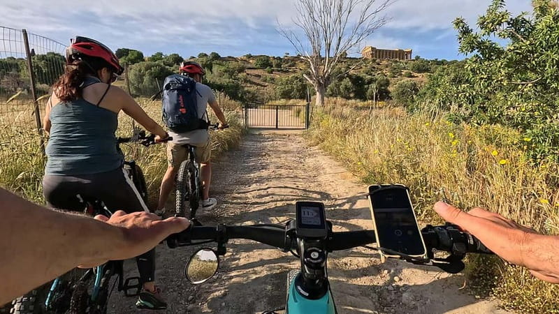 E-Bike tour to the Valley of the Temples in Agrigento and slow food tasting - Riding Past the Majestic Temple of Concordia and Ancient Remains