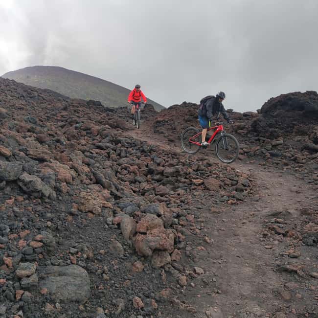 E-mtb tour through lava flows and down to Alcantara gorges - Visiting the Alcantara River and Gorges