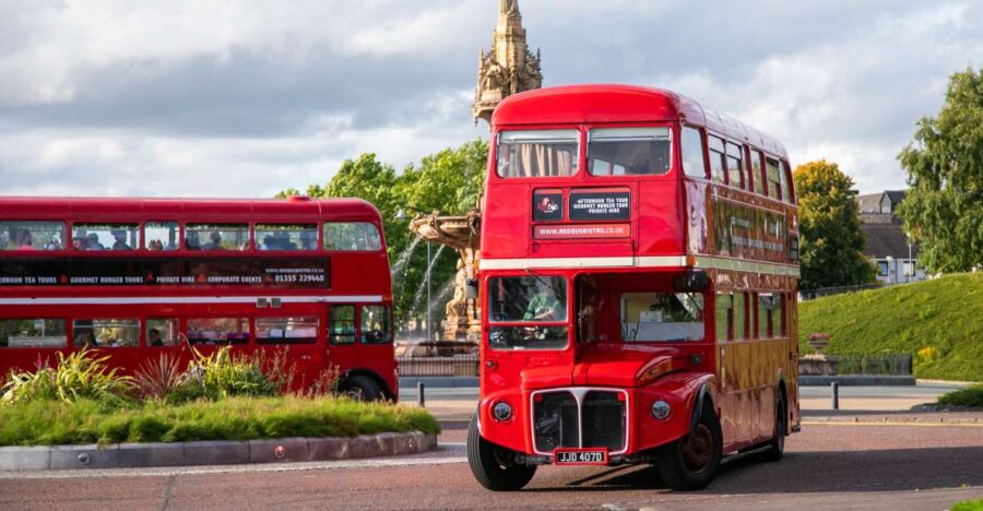 Edinburgh: Vintage Bus Tour with Afternoon Tea or Gin - Indulge in a Traditional British Afternoon Tea