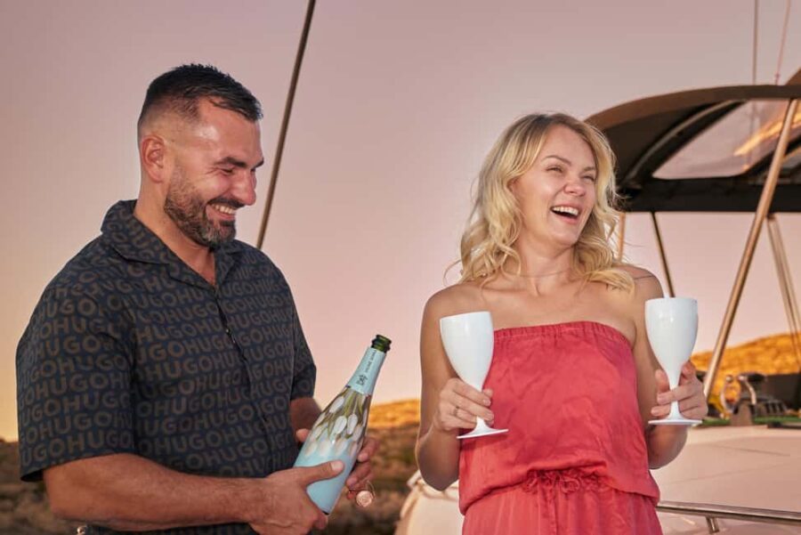 Elafonisi Sunset Catamaran: Snorkel, Paddle & Healthy Meal - The Catamaran: Comfort and Style on the Waves