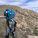 Elda: El Bolón via ferrata with zipline and abseiling - Starting point at the Sierra de Bolón