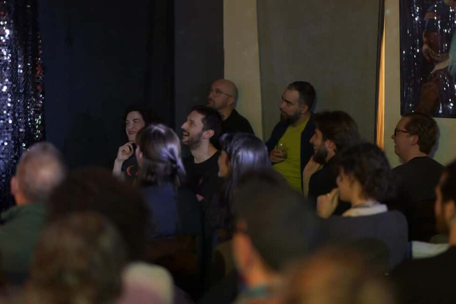 English Stand-Up Comedy Show at SaliGari Bar - Inside the Stylish SaliGari Bar in Friedrichshain