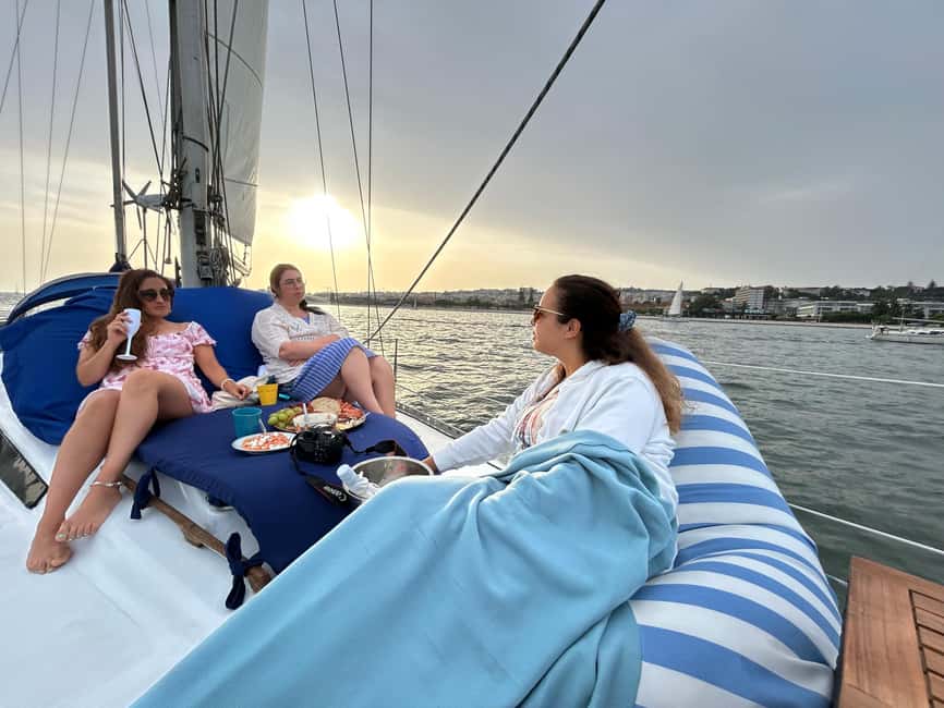 Exclusive Sunset Cruise (for your group of 2-8 people) with wine and snacks - Exploring Lisbon’s Iconic Waterfront Landmarks from the Water