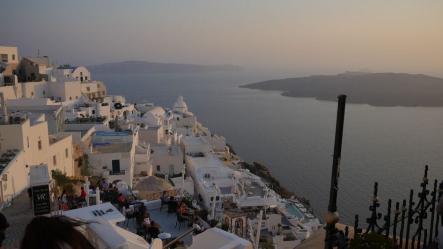 Fira: Walking Tour with Cable Car Ride - Exploring the White Cobblestone Streets of Fira