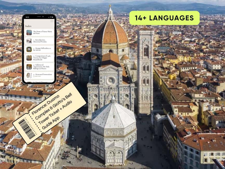Florence Duomo Complex & Giotto's Bell Tower Ticket+AudioApp - How to Access Florence’s Duomo Complex with Your Tickets and App