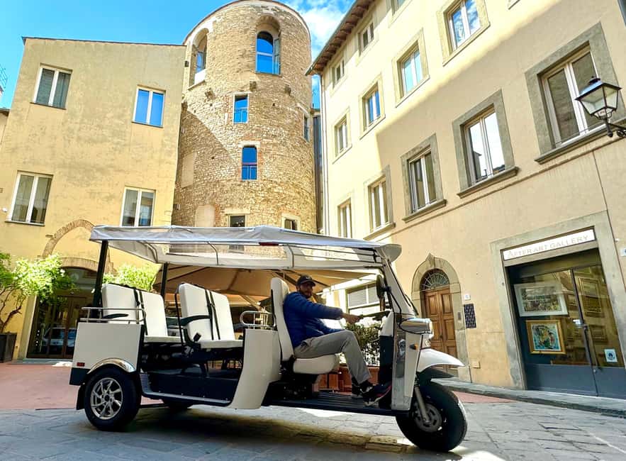 Florence: Eco Golf Car & Tuk Tuk City Tour (save the planet) - From the Heart of Florence to Michelangelo Square