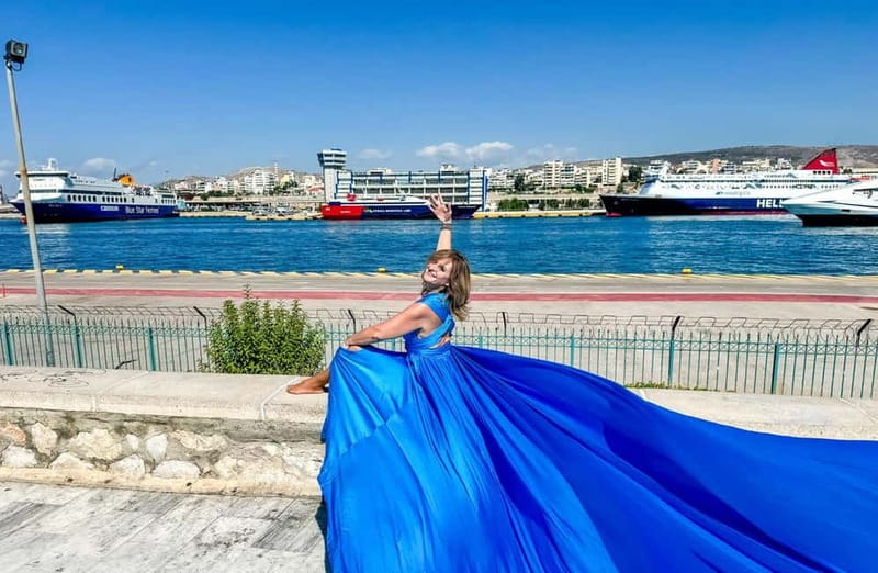 Flying Dress Photoshoot - Piraeus Cruise Port - Meeting Point and Location Details at Piraeus Port