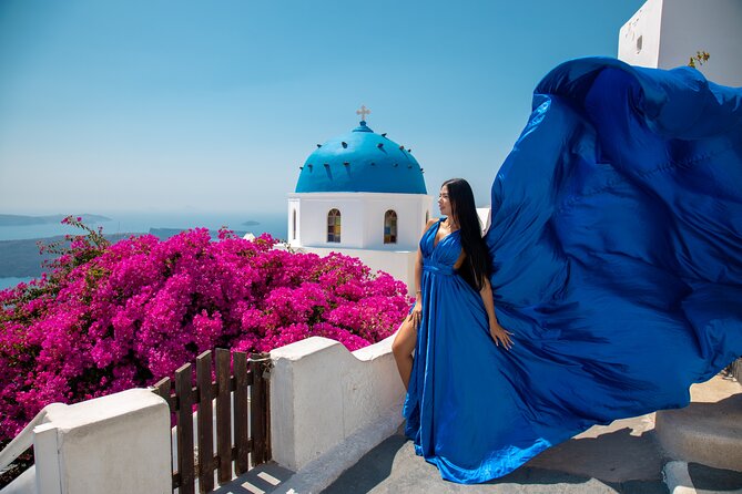 Flying Dress Photoshooting Santorini - What a 45-Minute Photoshoot in Santorini Entails