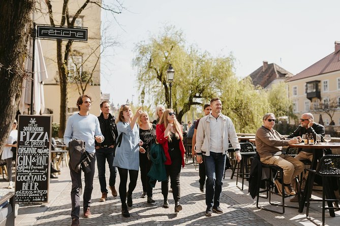 Food & Wine Tour Ljubljana - Local Foodie Adventure in Slovenia - Walking Through Mestni Trg and the Old Town