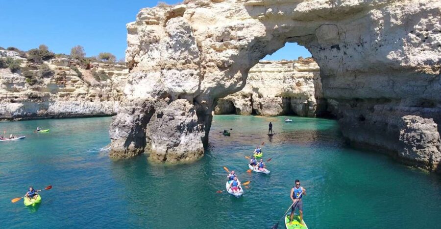 From Albufeira: Benagil Hidden Caves Tour by Kayak - Kayaking into Beached Caves and Hidden Caverns