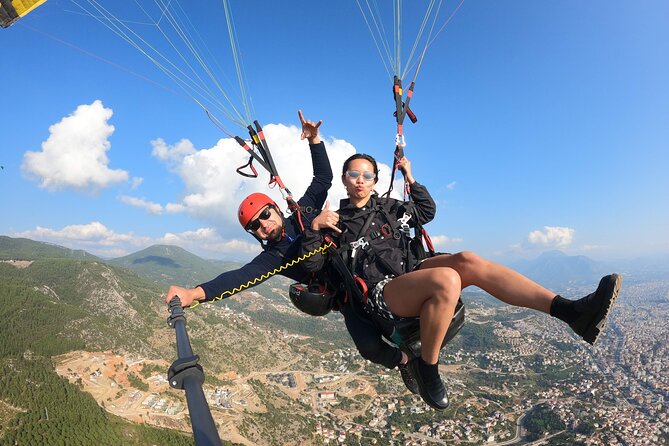 From Antalya Alanya Tandem Paragliding With Beach Visit - The Takeoff from the 800-Meter Hilltop in Alanya