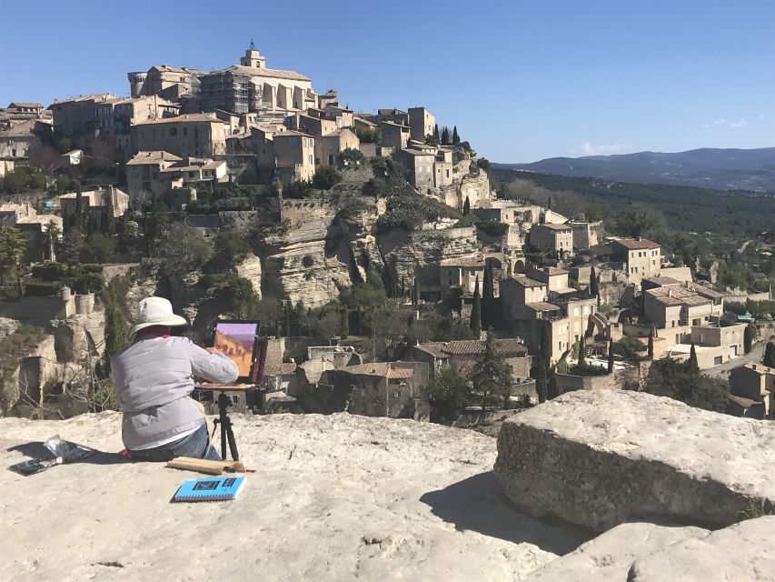 From Avignon: Lavender Fields & Luberon Village Guided Tour - Panoramic Views over Gordes from the Overlook
