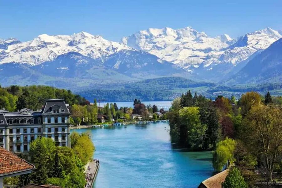 From Bern: Premium Panoramic train & Lucerne, Interlaken - Exploring Interlaken’s Mountain Views