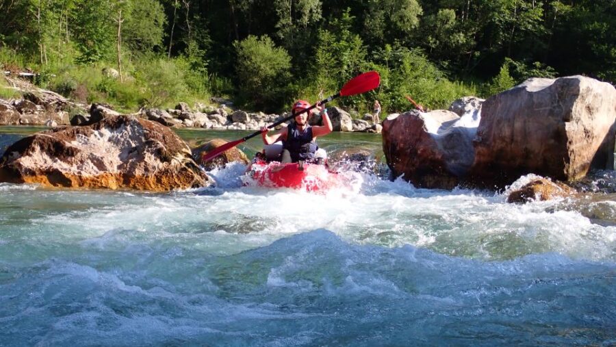 From Bovec: Whitewater kayaking on the Soa River - All-Inclusive Equipment for a Safe Experience