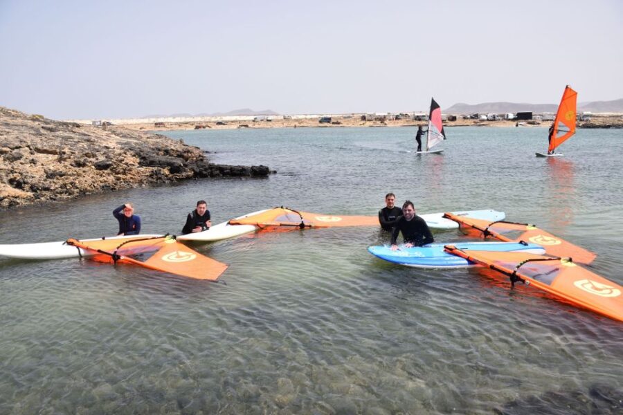 From Corralejo: Small Group Windsurfing Class in El Cotillo - Learning on the Flat Water Lagoon in El Cotillo
