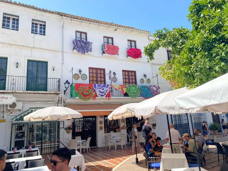 From Estepona, Mijas, Marbella: Marbella Private Tour with Transport, Tapas, and Drinks - Scenic Stroll along Paseo de Marbella