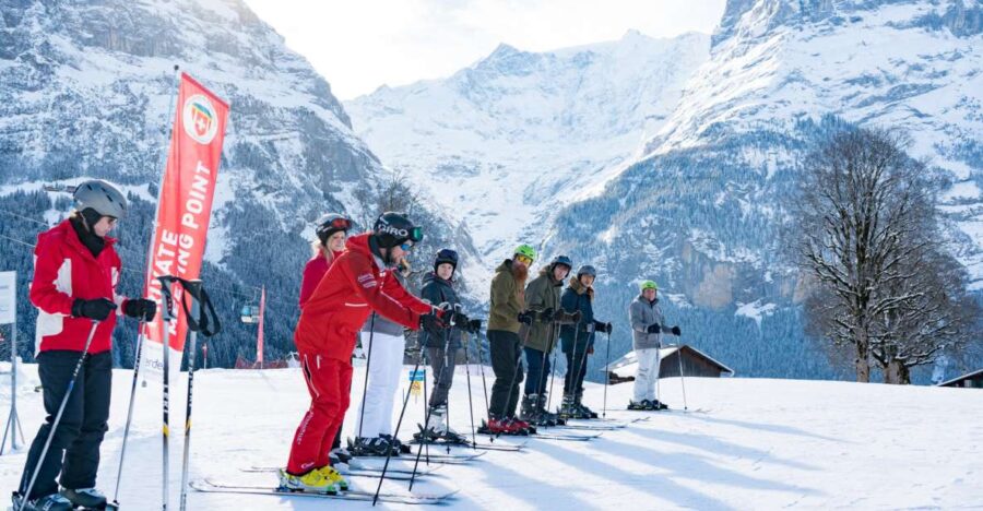 From Interlaken: 8-Hour Skiing in Grindelwald for Beginner's - Transportation and Scenic Journey to Grindelwald