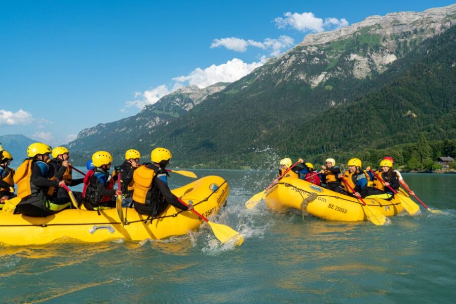 From Interlaken: Family Rafting - Starting Point at the New OUTDOOR Base Wilderswil