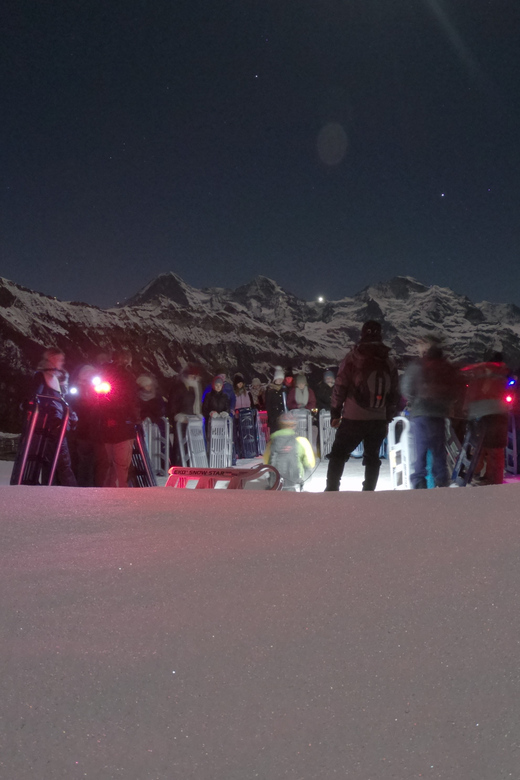 From Interlaken: Night Sledding with Cheese Fondue Dinner - Scenic Night Sledding in the Swiss Alps