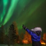 From Kakslauttanen:Northern Lights tour to Lake Inari, inc dinner - Sled Ride on Lake Inari with Scenic Views