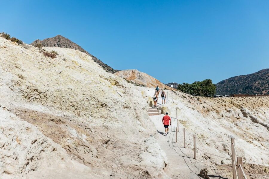 From Kos: Nisyros Island Volcano and Panagia Spiliani - Bus Transfer to the Volcanic Crater and Guided Insights