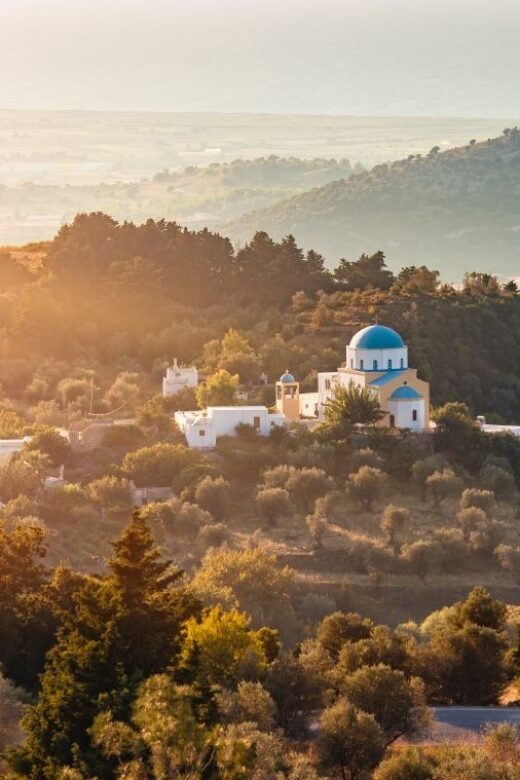 From Kos: Zia Sunset Tour - Scenic Drive to the Village of Zia with Hotel Pickup