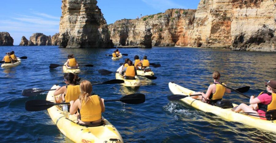 From Lagos: Algarve Coast and Caves by Kayak - The Starting Point at Cais da in Lagos