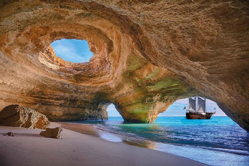 From Lisbon: Algarve, Benagil Sea Cave & Lagos Full-Day Tour - Visiting Algar Seco and the Boneca Cave