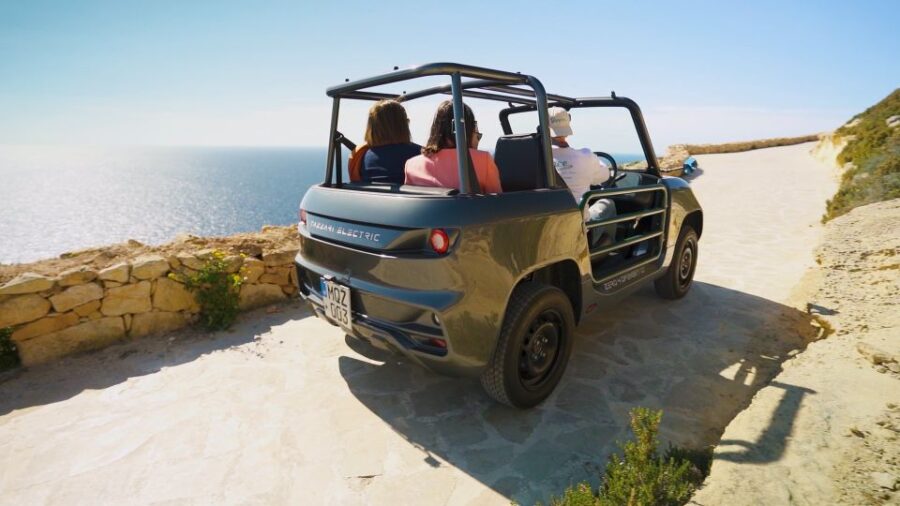 From Malta: Self-Driving E-Jeep Guided Tour in Gozo - Visit Xwejni Salt Pans, Marsalforn Bay, and Tal-Mixta Cave