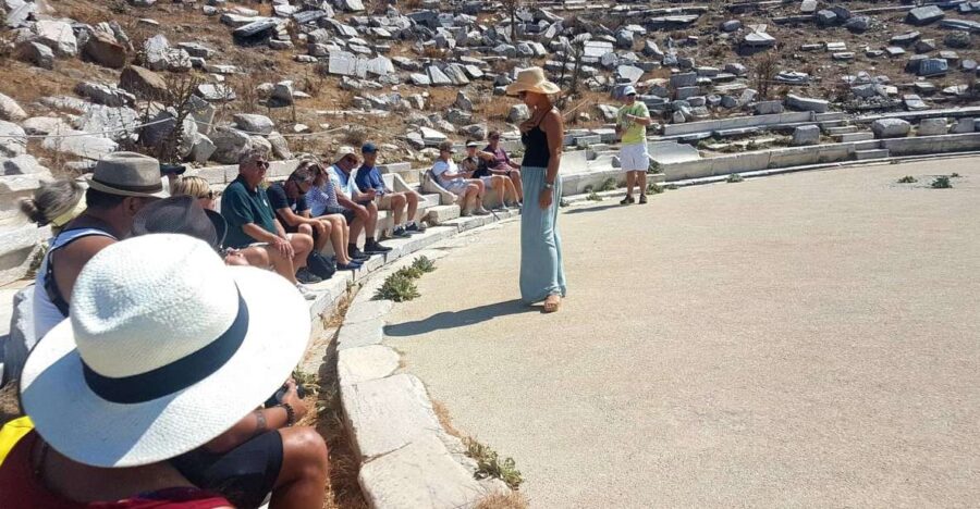 From Mykonos: Ancient Delos Tour - Navigating the Ruins of Delos: Temples, Squares, and Statues