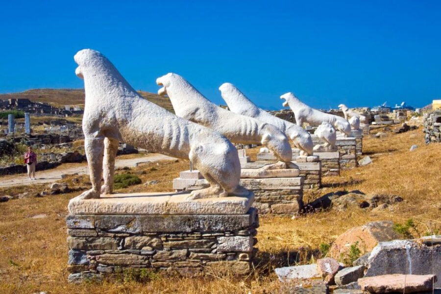From Mykonos: Delos Archaeological Site Guided Evening Tour - Exploring Delos Most Famous Monuments