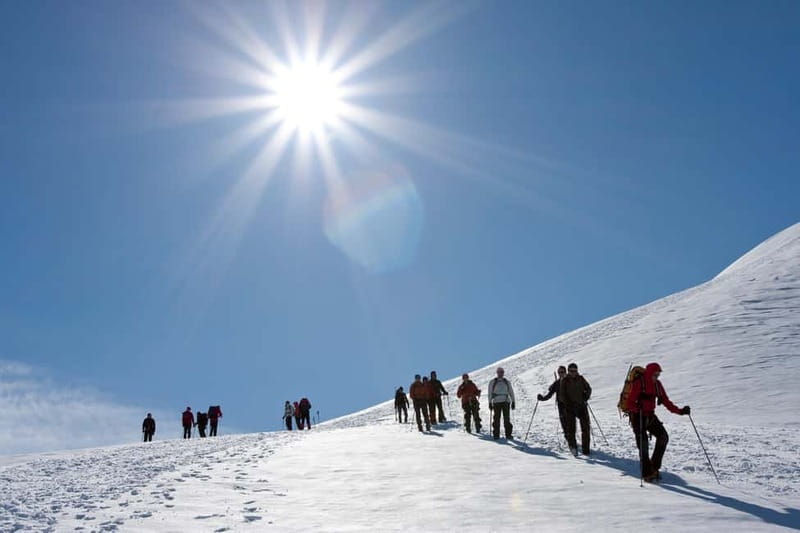 From Seljavallalaug: Eyjafjallajökull Volcano Summit Hike - The Ascent from the Foothills to the Snowline of Eyjafjallajökull