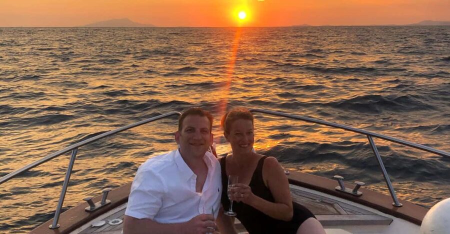 From Sorrento: Private Sunset Boat Tour to Capri - The Luxury Private Boat Sets The Mood for Sunset