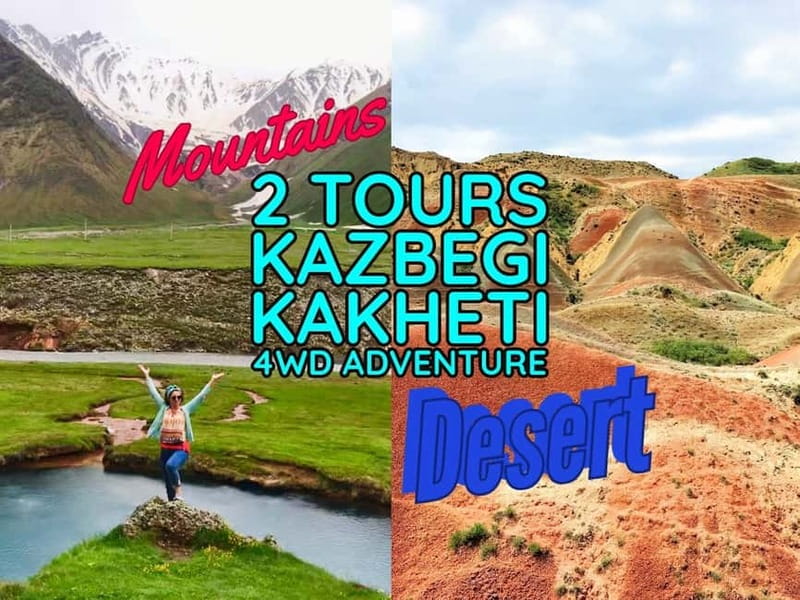From Tbilisi: Kakheti and Kazbegi 2-Day 4X4 Jeep Tour pack - The 2-Day Itinerary: Off-Road Adventures and Cultural Discoveries