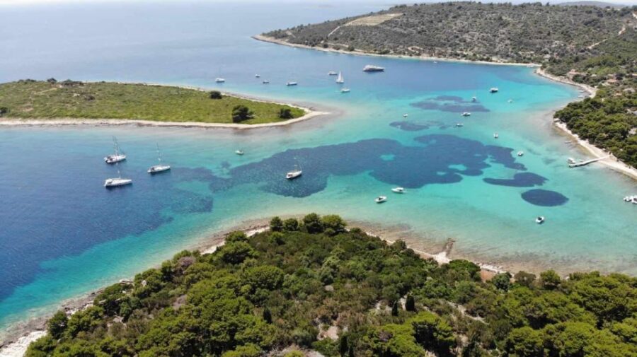 From Trogir: 3 islands half day tour with Blue Lagoon - Visiting the Island Olta and the Fishermen Village Maslinica